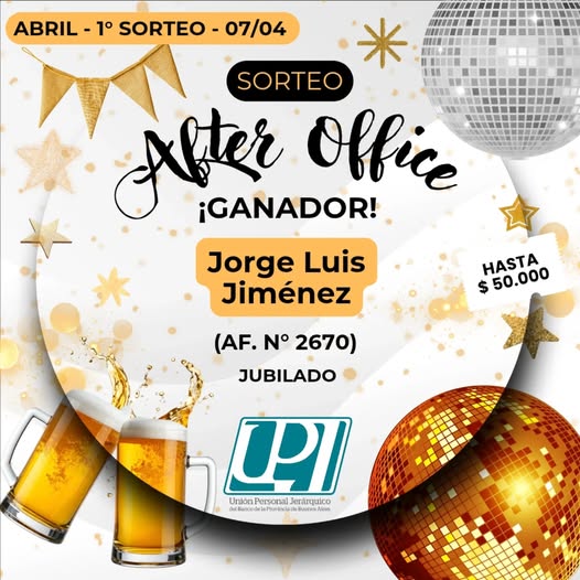 sorteo after office 1