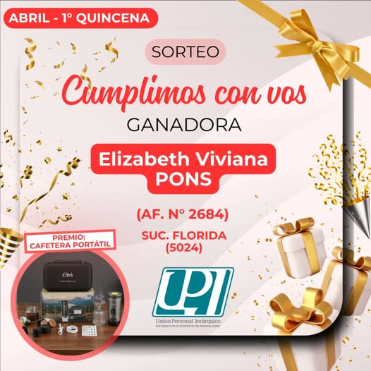 sorteo CUMPLIMOS CON VOS 1