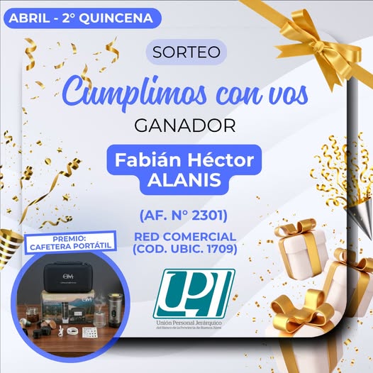 sorteo CUMPLIMOS CON VOS 2