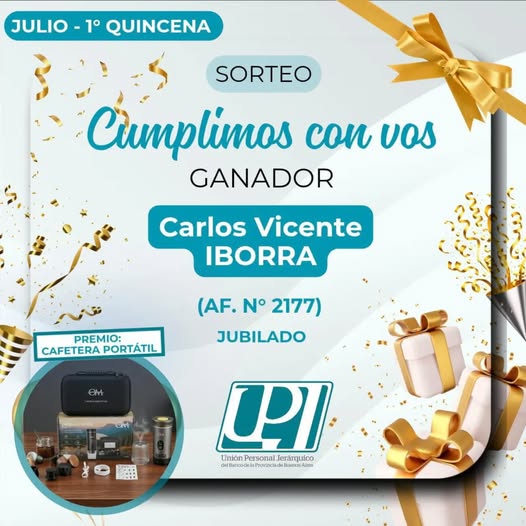 sorteo CUMPLIMOS CON VOS 1